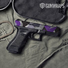 Shattered Purple Tiger Camo Pistol Slide Gun Skin Vinyl Wrap