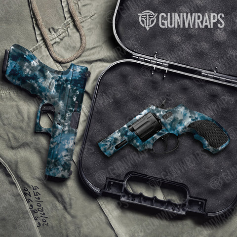 Tie Dye Pistol & Revolver Gun Skin Vinyl Wraps