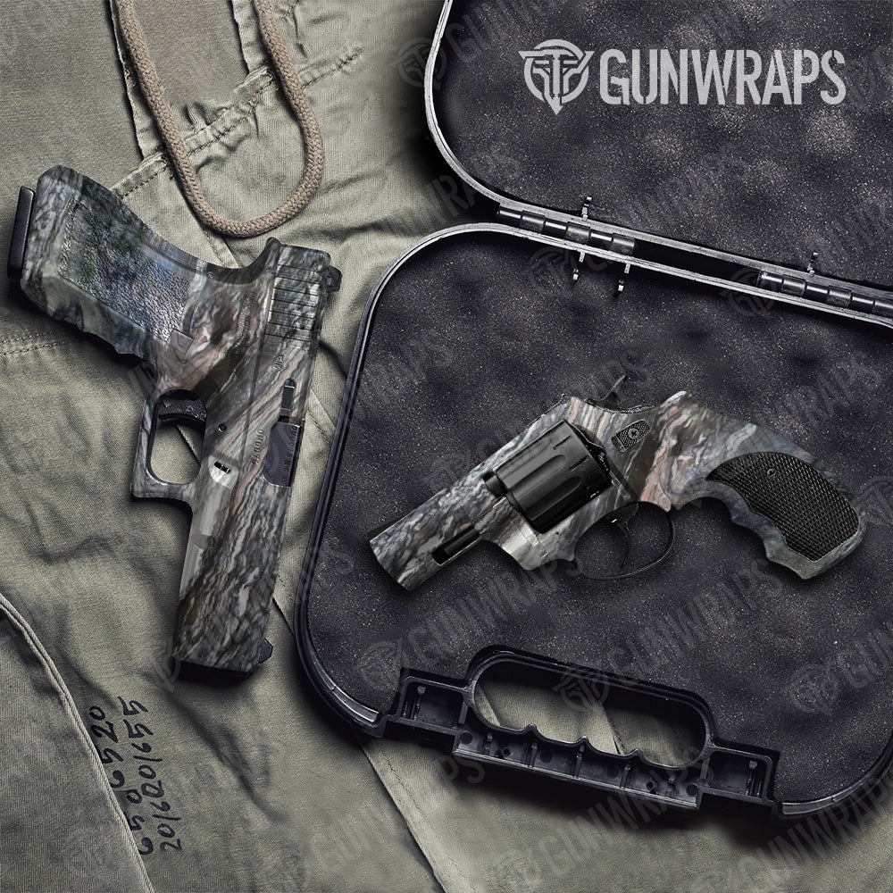 Stone Typhoon Gray Granite Pistol & Revolver Gun Skin Vinyl Wrap