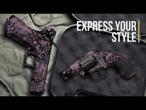 Pistol & Revolver Pulse Riptide Camo Gun Skin Vinyl Wrap