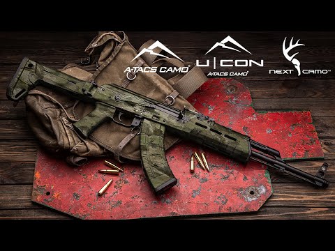 AK 47 A-TACS AT-X Camo Gun Skin Vinyl Wrap Film